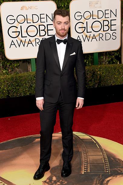 BEVERLY HILLS, CA - JANUARY 10:  Singer Sam Smith attends the 73rd Annual Golden Globe Awards held at the Beverly Hilton Hotel on January 10, 2016 in Beverly Hills, California.  (Photo by Jason Merritt/Getty Images)