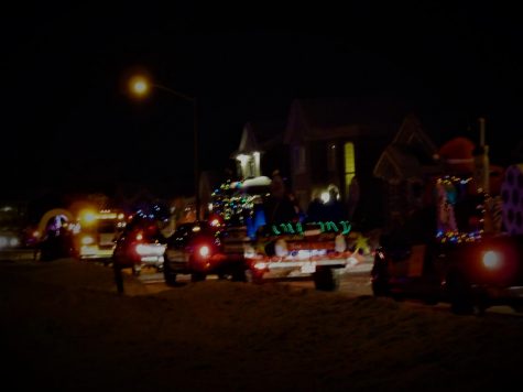 Christmas parade at Sainte-Catherine-de-la-Jacques-Cartier