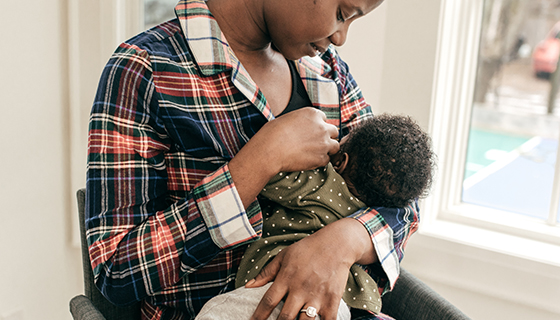 Breastfeeding moment