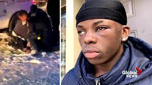 Aggressive arrestation on black teenagers