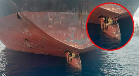 Stowaways Hiding on Ships Rudder: a Very Dangerous Practice