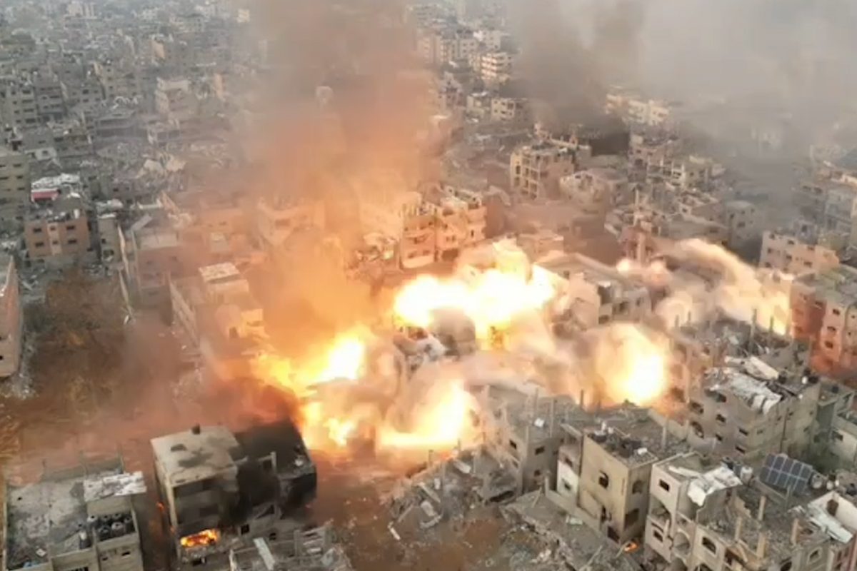 Raining Bombs in Gaza