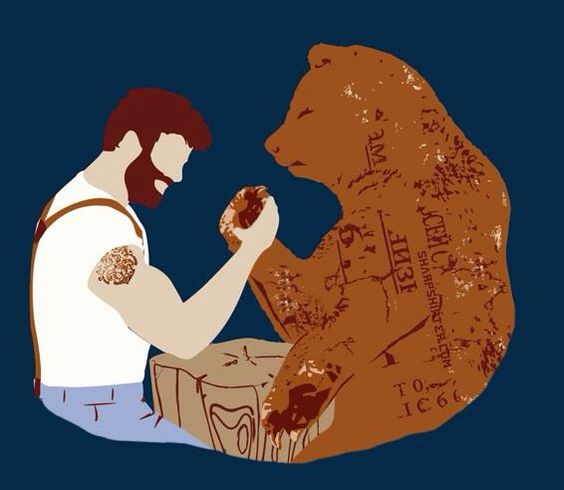 Men vs Bear