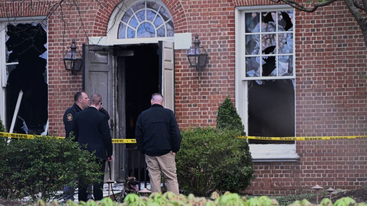 Suspect arrested hours after arson on Pennsylvania governor's residence