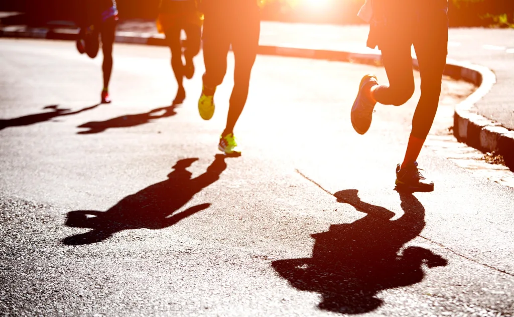 Teacher Running for Association Enfant Soleil