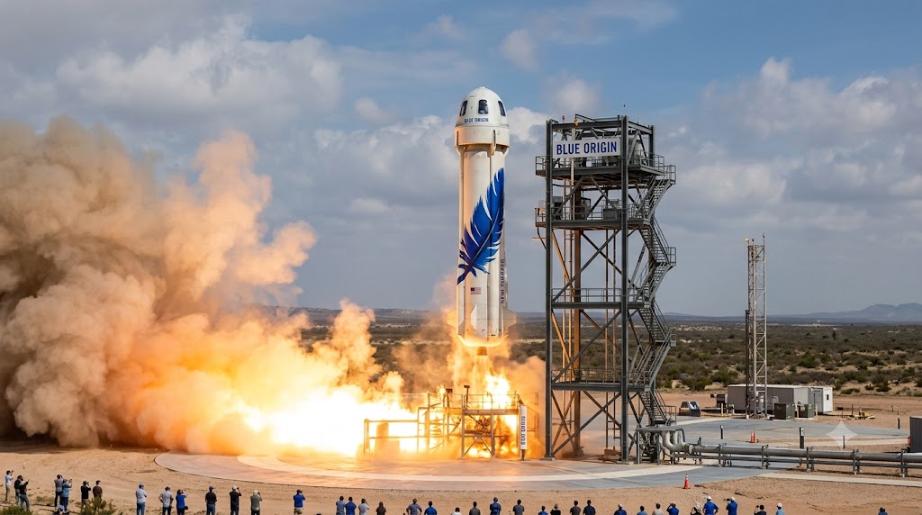 Jeff Bezos Rocket Explodes During Test, Causing Major Setback for Blue Origin